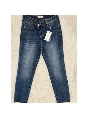 Risen High-Rise Ankle Skinny Jeans in Dark Blue - Size 11/30 (NWT)
